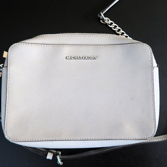 MICHAEL Michael Kors Handbags - MICHAEL Michael Kors Small Gray Silver Hardware Hand Bag Shoulder Strap